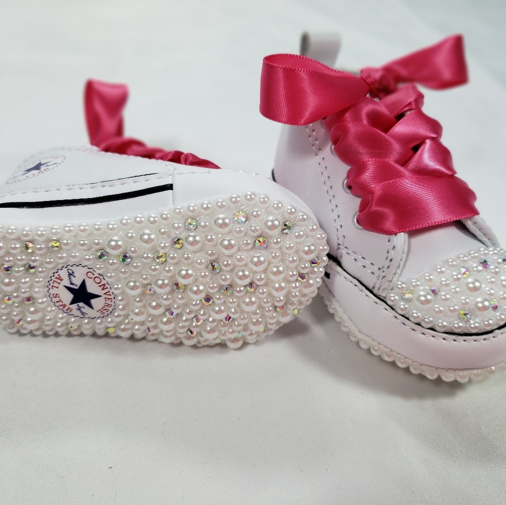 Infant Custom Bling High Top Converse